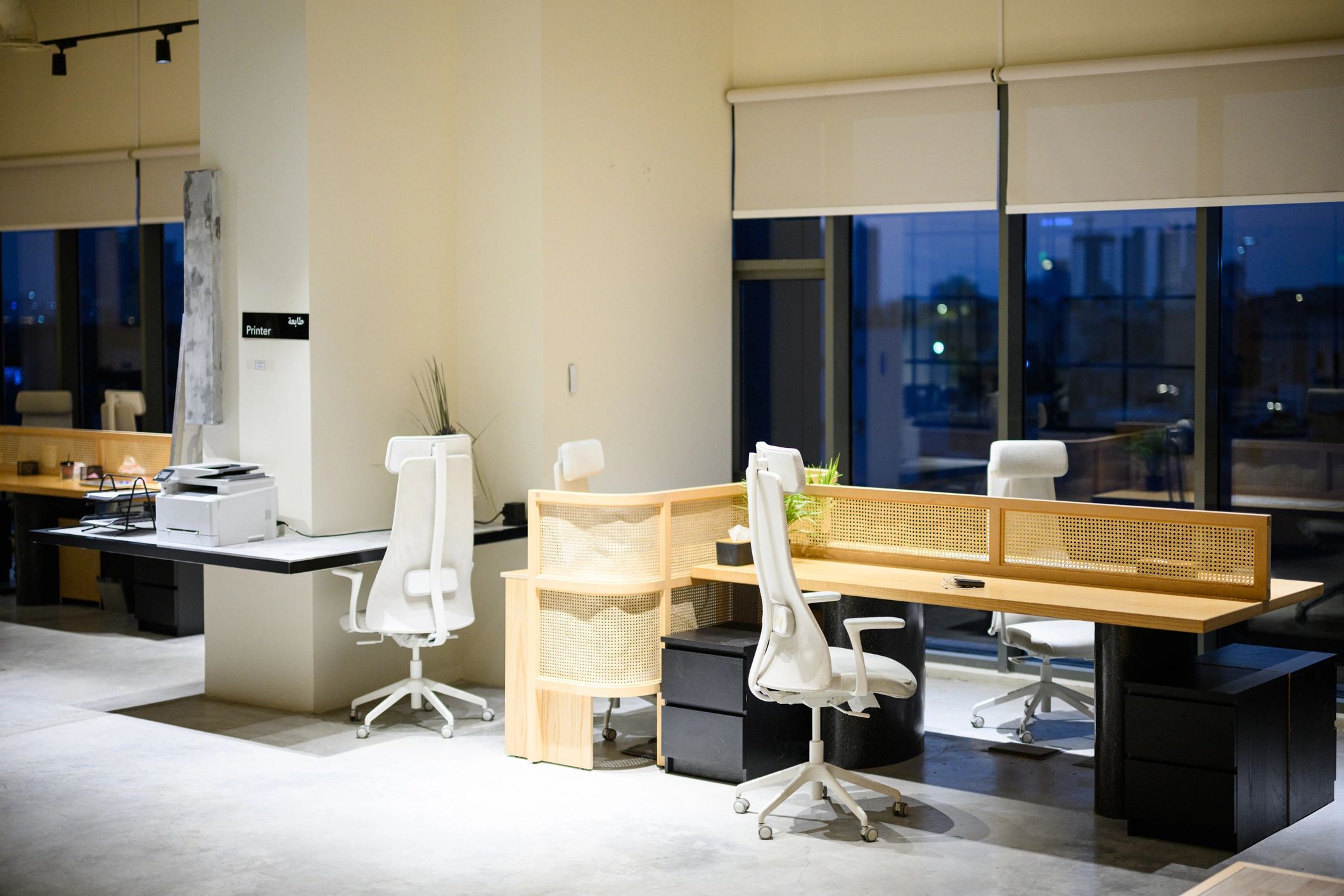 Modern office interior representing organized investment escrow services